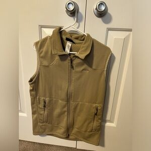 Patagonia Men’s Medium Regulator Waffle Polartec Full zip vest Tan